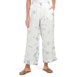 C&C Linen Pants California White Blue Tye‎ Dye